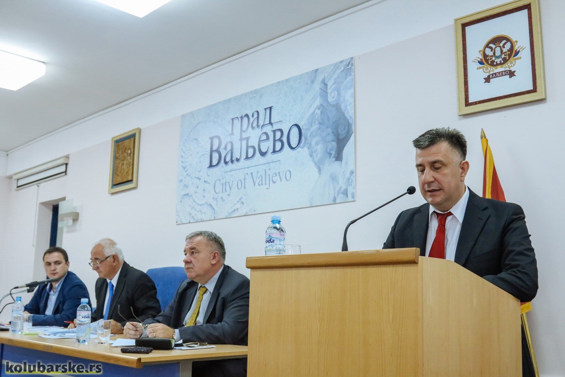 Obraćanje kandidata za gradonačelnika Slobodana Gvozdenovića