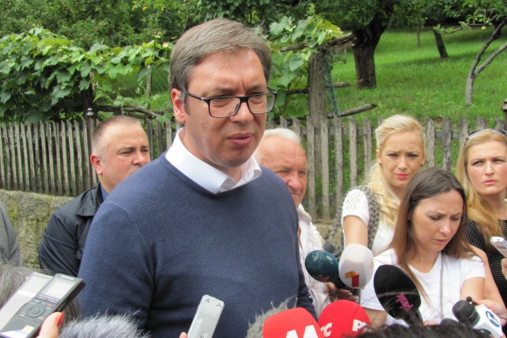 Aleksandar Vučić i novinari