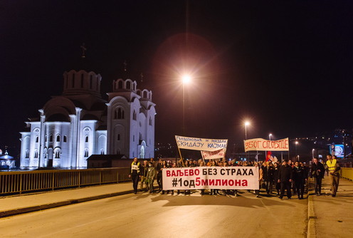 Protesti Valjevo bez straha - #1 od 5 miliona (foto: Đorđe Đoković)