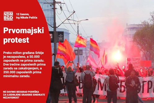 Prvomajski protest  (foto: Ne davimo Beograd)