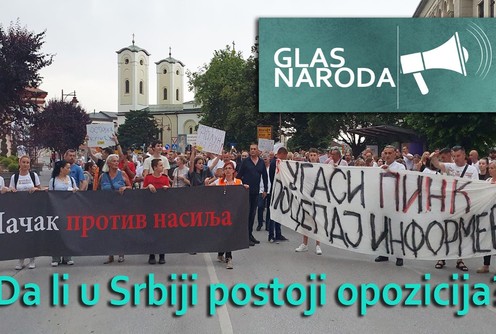 Čačanska opozicija (foto: Zajednički glas - Epicentar press)