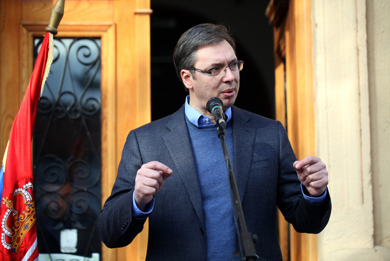 Aleksandar Vučić u Mionici (izbori 2014.) (foto: Đorđe Đoković)
