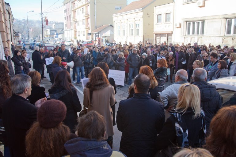 Protest prosvetnih radnika (foto: Đorđe Đoković)