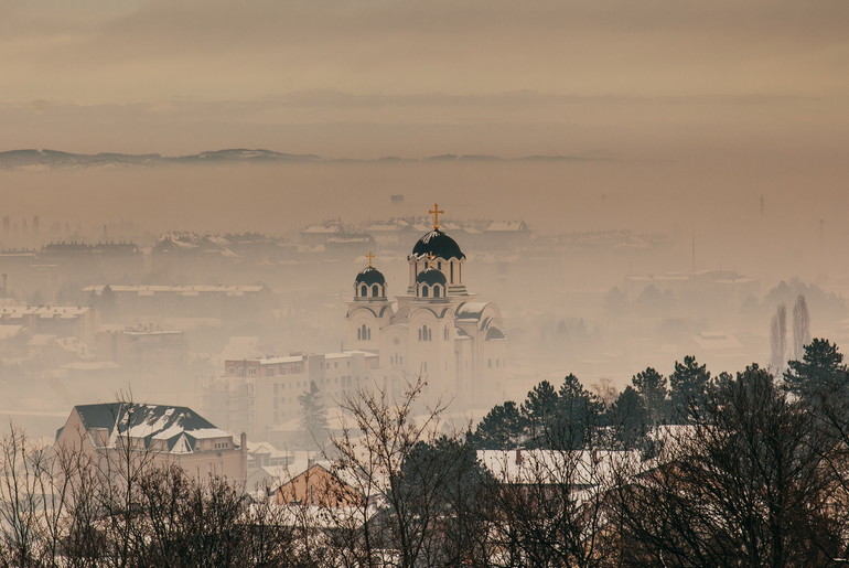 Valjevo u smogu (2018.) (foto: Đorđe Đoković)