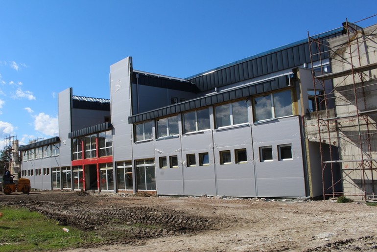 Izgradnja sportske hale u Mionici (foto: Ana Perić)