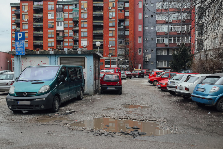 Parking u centru grada (foto: Đorđe Đoković)