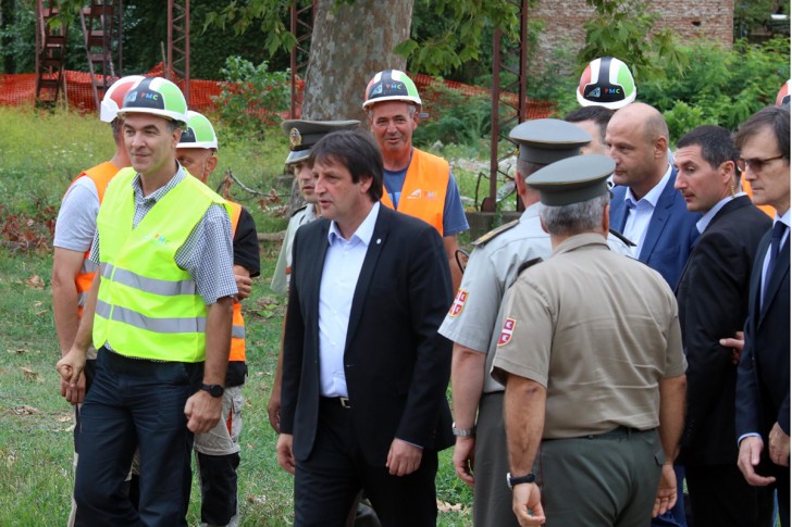 Gašić na gradilištu Alatnice
