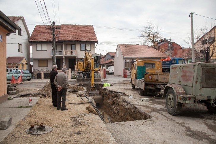 Radovi u Ulici Ljube Kovačevića