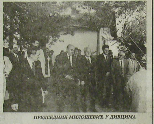 Milošević u Divcima