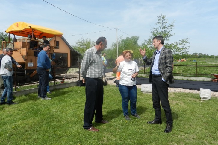 Glišić prilikom obilaska radova u Sovljaku