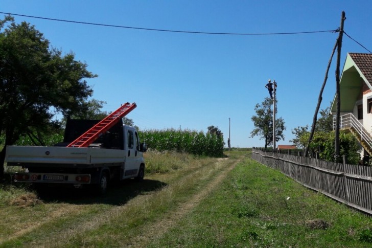 Radovi na obnovi elektromreže 