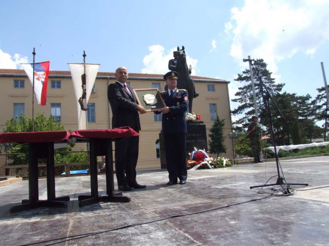 Dragan Gavrilović i general-potpukovnik Aleksandar Živković