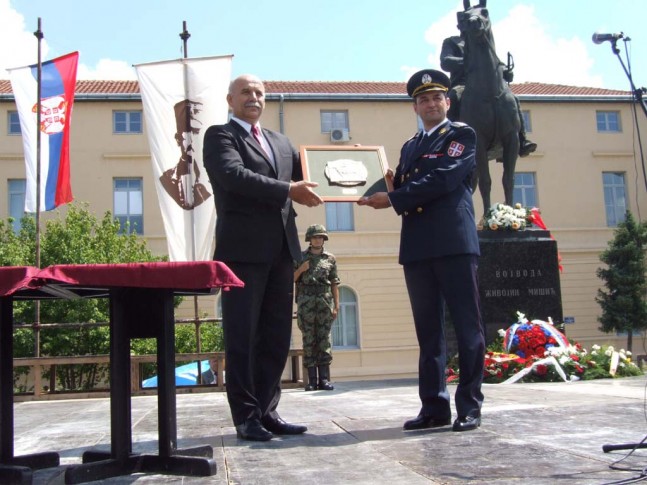 Dragan Gavrilović i potpukovnik Sa&scaron;a Momčilović