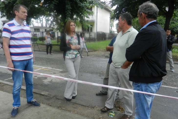 Glišić sa direktorkom Vrtića i izvođačem radova