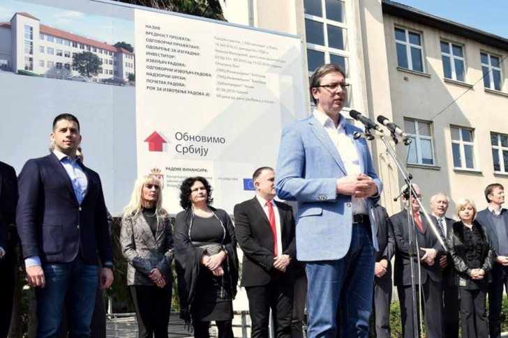 Premijer Vučić u Ljigu