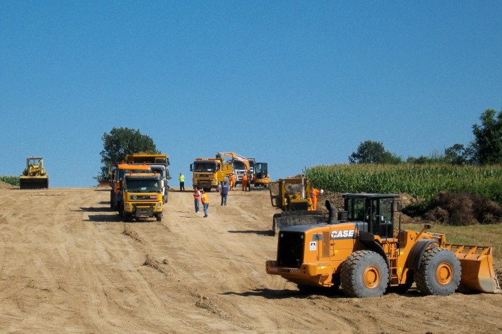 Početak radova na Koridoru 11, Nepričava, jul 2010. 