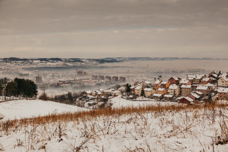 Valjevo u dimu, smogu... 12.01.2017.