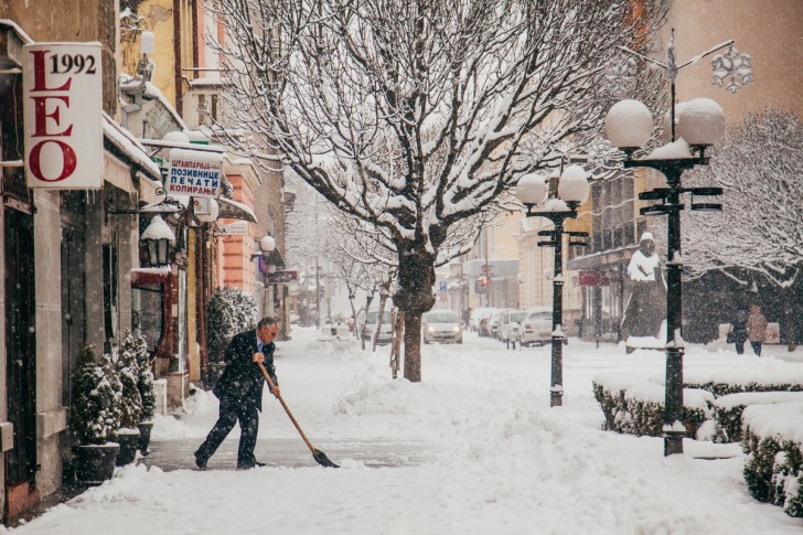 Čišćenje snega na Desankinom vencu