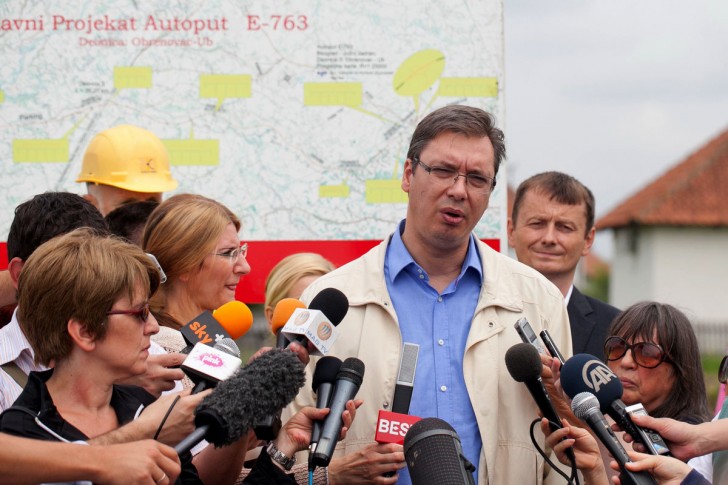 Vučić i Glišić sa novinarima