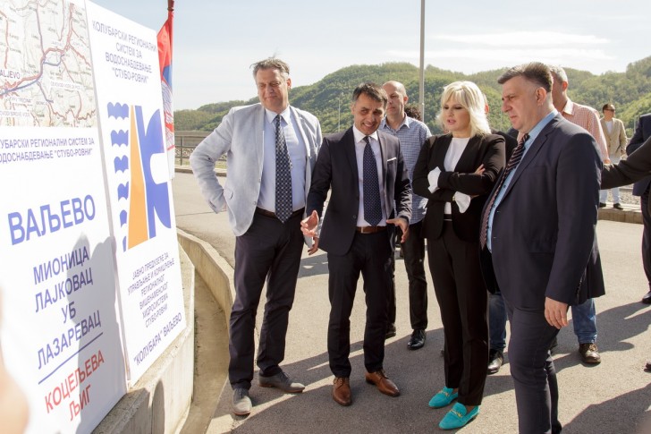 Zorana Mihajlović na brani Stubo-Rovni