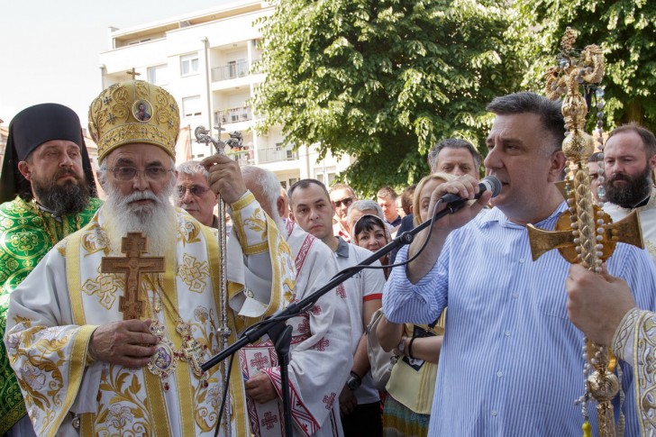Episkop valjevski g. Milutin i gradonačelnik Gvozdenović