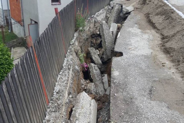 Oštećenje na ulici