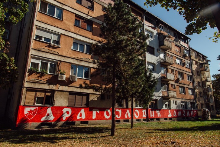 Mural sa likom Damjana Dragojlovića