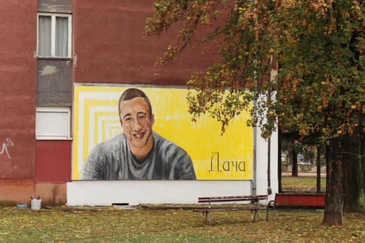 Mural sa likom Damjana Dragojlovića
