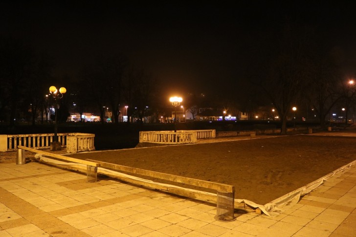 Podloga od peska za klizalište
