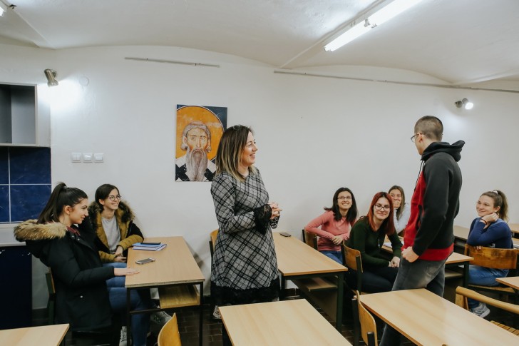 Nataša Kristić i gimnazijalci