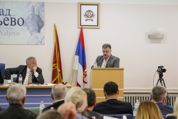 Slobodan Gvozdenović na sednici Skupštine grada