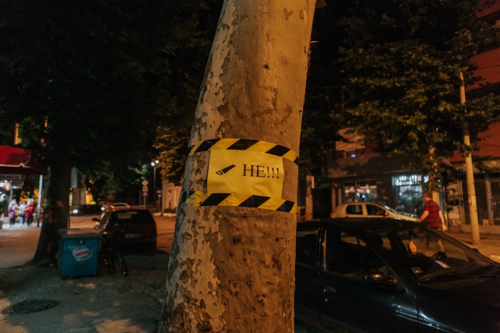 NE secite platane u Ulici Vuka Karadžića