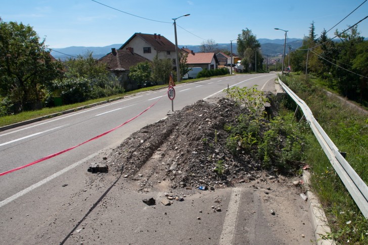 Klizište na putu Valjevo - Šabac