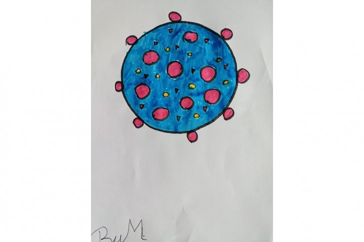 Crtež korona virus (Viktor Maksimović)