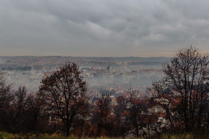 Valjevo u dimu (3.12. 2020.)