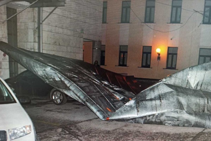 Krov pao na automobil