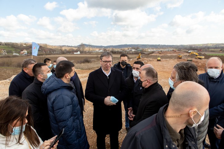 Aleksandar Vučić obilazi radove