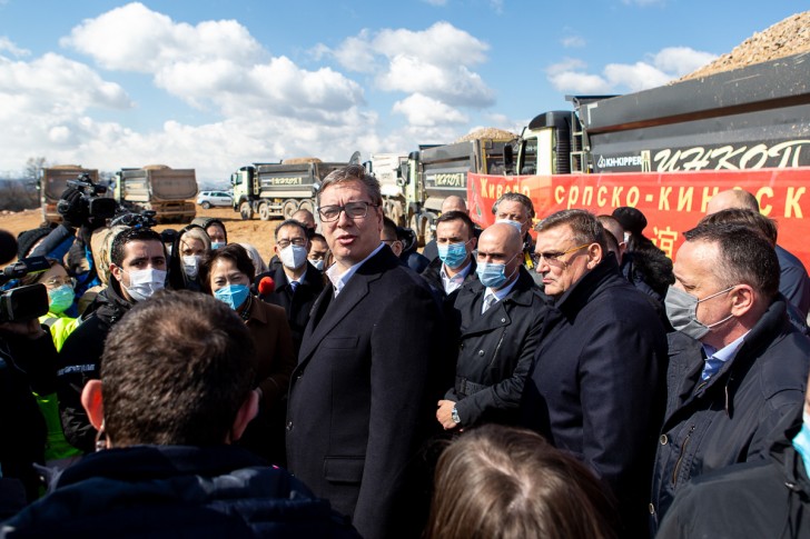 Aleksandar Vučić obilazi radove