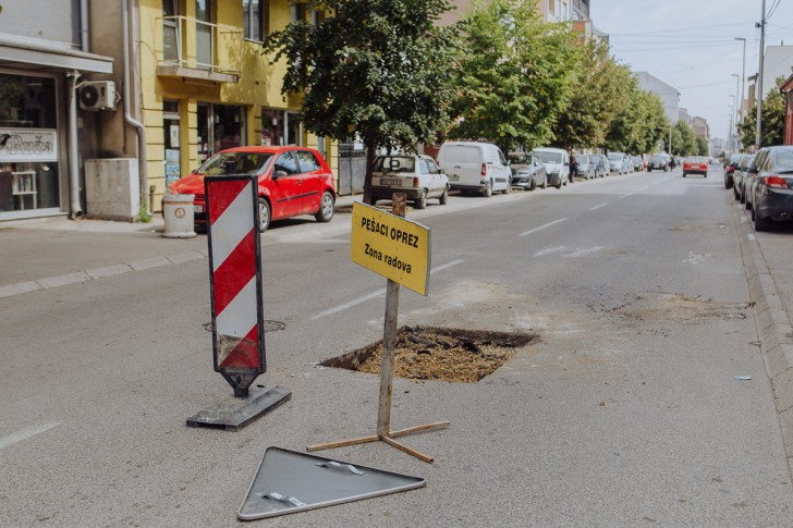 Oštećenje u Pantićevoj ulici ( četvrtak, 9.09.)