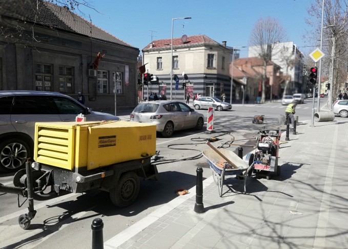 Radovi u blizini Pantićeve ulice