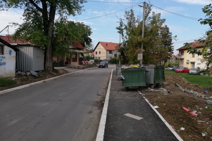 Asfaltiran deo Ulice Miše Reljića