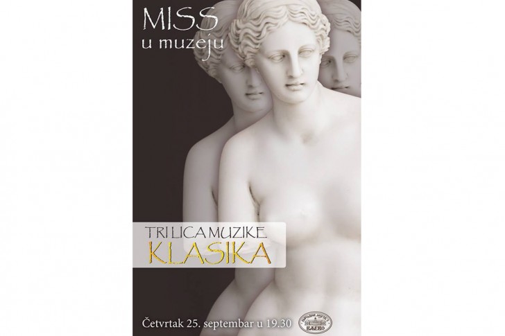 Plakat za koncert Tri lica muzike