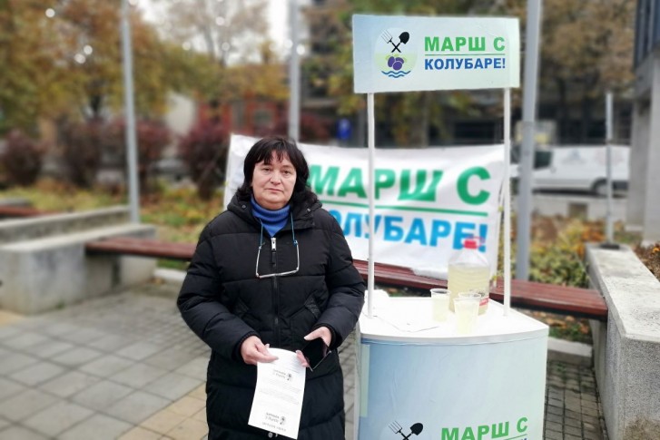 Štand Marš s Kolubare na Gradskom trgu