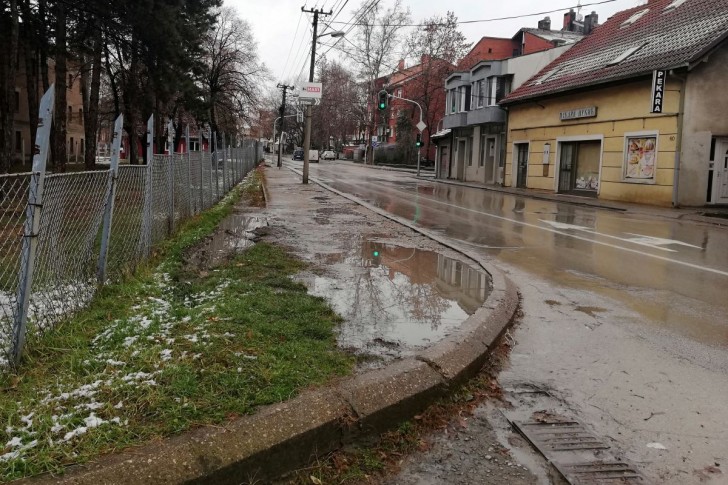 Trotoar u Ulici vojvode Mišića