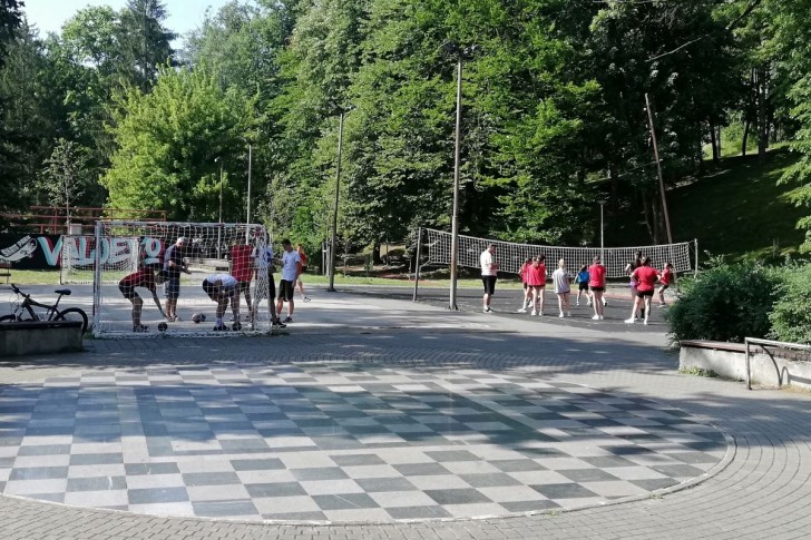 Trening sportista u Parku Pećina