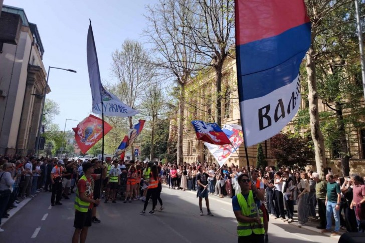 Protestni marš od Valjeva do Novog Sada