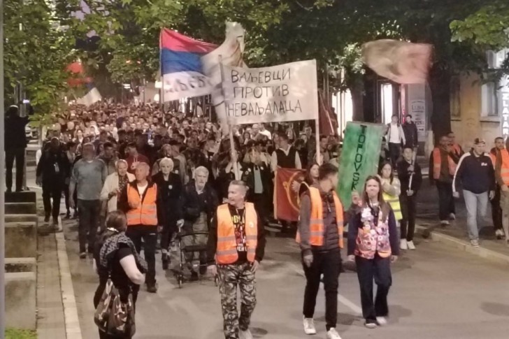 Protestna šetnja Karađorđevom