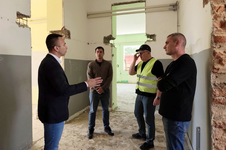 Boban Janković na gradilištu hale