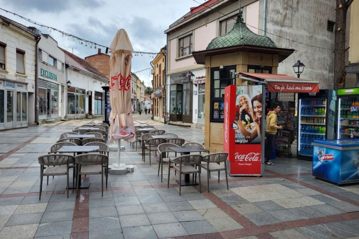 Letnja bašta na Trgu vojvode Mišića