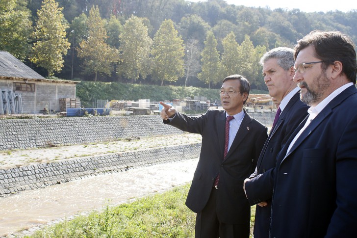 Ambasador Masafumi Kuroki, Stanko Terzić i Žarko Kovač